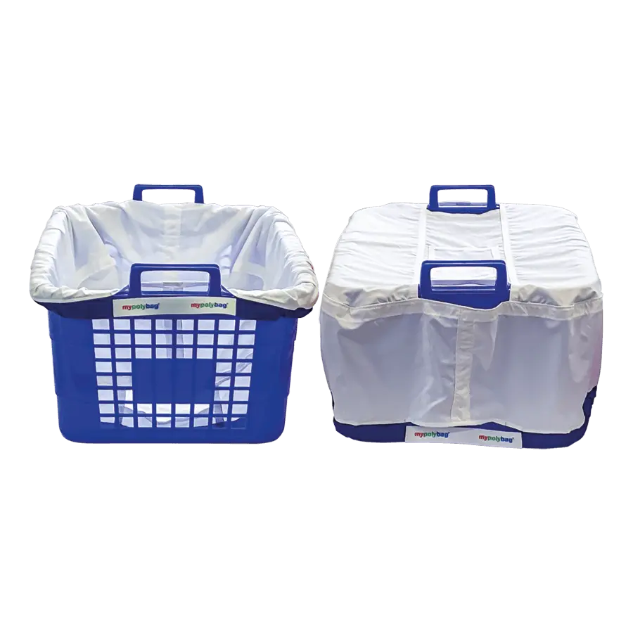 mypolybag Kombi-Wäschekorbabdeckung